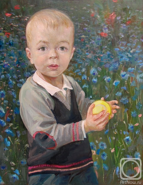Loukianov Victor. The boy with a tennis ball