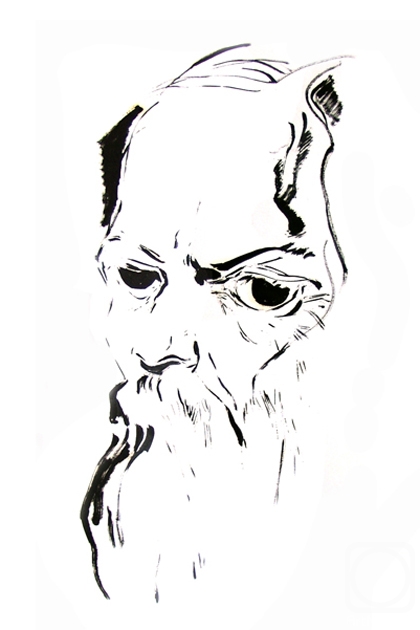Chistyakov Yuri. Portrait of Fyodor Dostoyevsky