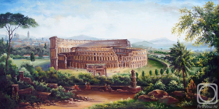 Grokhotova Svetlana. View of Rome. Colosseum