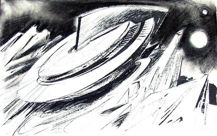 Картина. Чистяков Юрий. Коллекция графики: "Постижение космоса" - 6/94