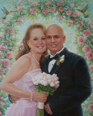 Wedding portrait (fragment). Sidorenko Shanna