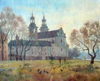 A clear morning. Basilica on the Rolling Pin. From the series "Magic Krakow". Zolotarev Leonid