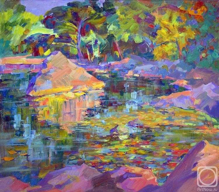 Mirgorod Igor. Lake. The colors of summer. Crimea