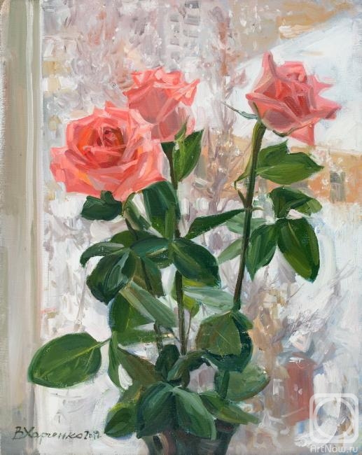 Kharchenko Victoria. Snow roses
