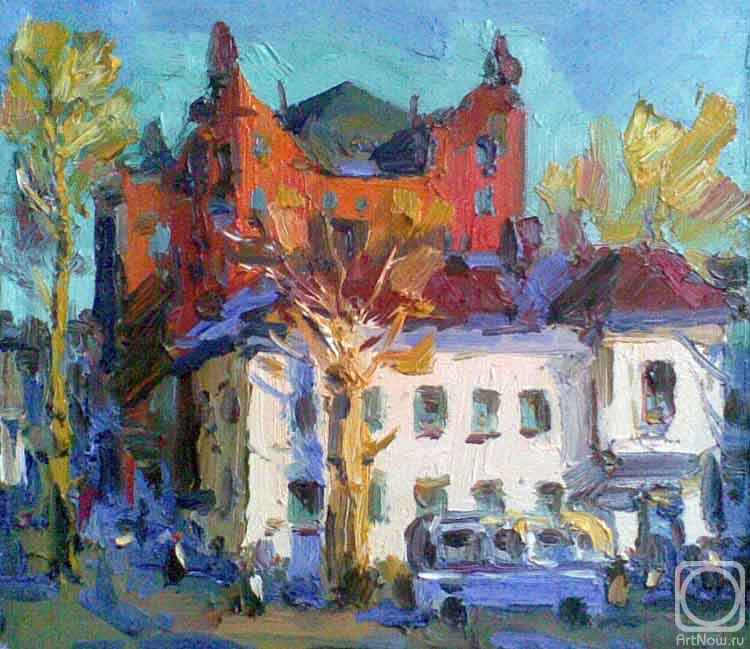 Картина маслом на холсте. Кнэхт Александр. Последний день зимы