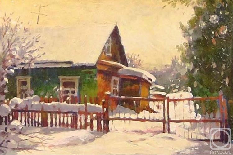 Андрианов Андрей. Снег выпал только в декабре в деревне Исаково