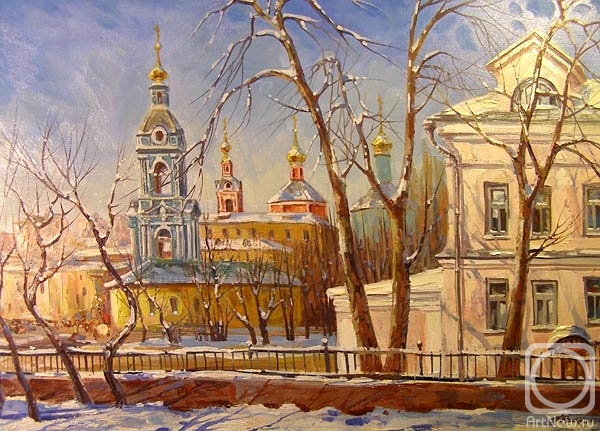 Gerasimov Vladimir. Moscow, spring walk on Yauzskaya Square