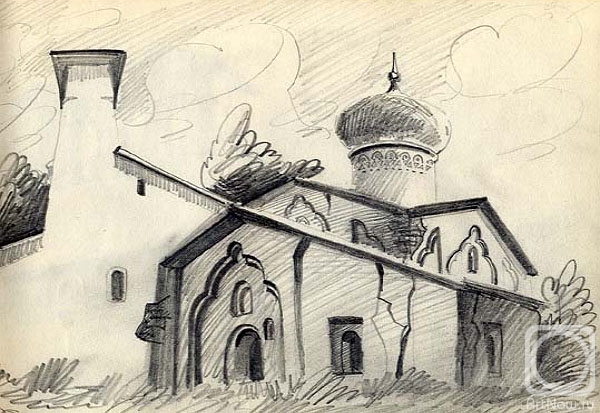Gerasimov Vladimir. Pskov, sketch 14