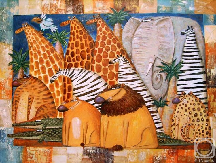Urbinskiy Roman. Animals of Africa
