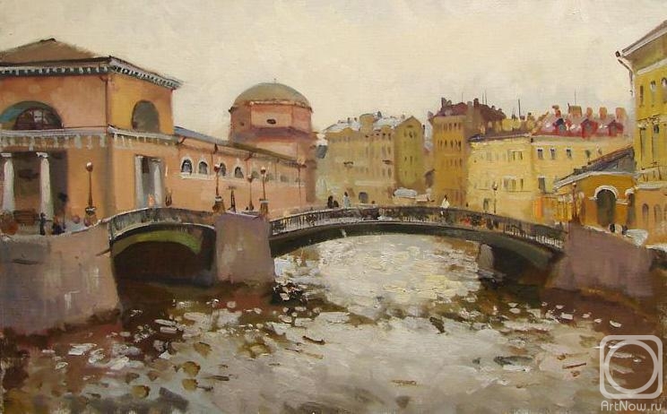 Lukash Anatoliy. River Moyka. Stables Bridge