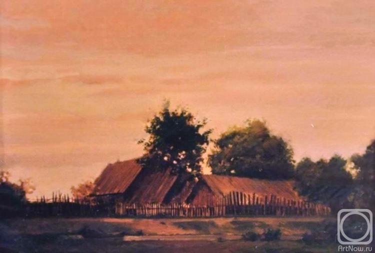 Vinogradov Sergey. Pink sunset in Radishchevo