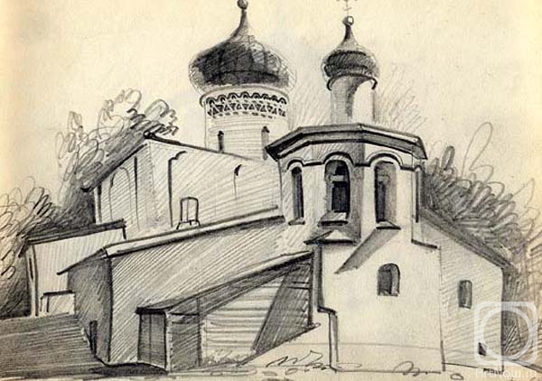 Gerasimov Vladimir. Pskov, sketch 6