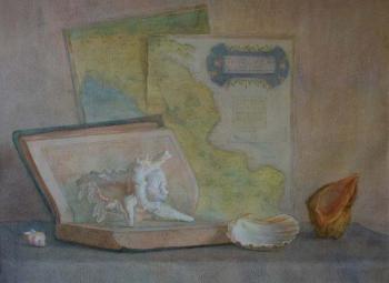 Still life with a map