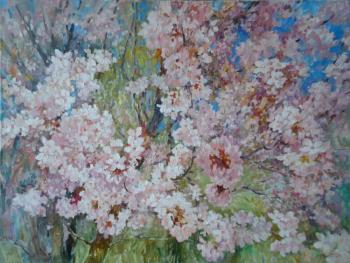 The aroma of flowering plum. Volkova Tatiana