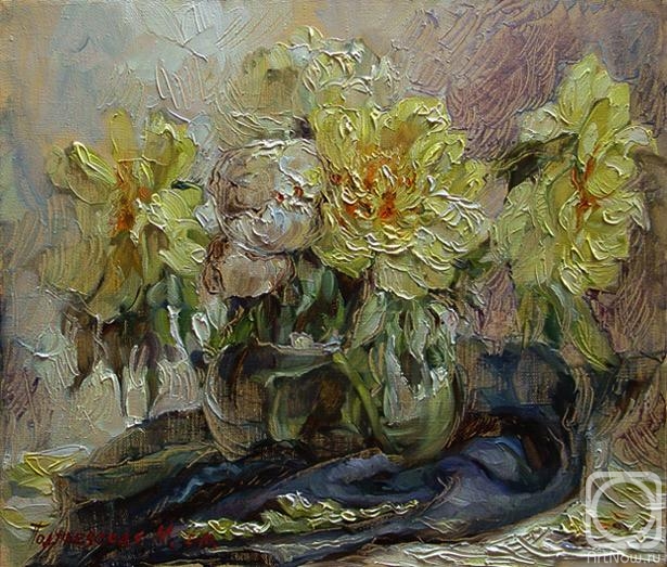 Podgaevskaya Marina. Bouquet of peonies