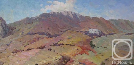 Картина маслом на холсте. Тужиков Игорь. В крымских горах