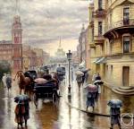 Bortsov Sergey. On Nevsky or Brought by Rain"... (fragment)