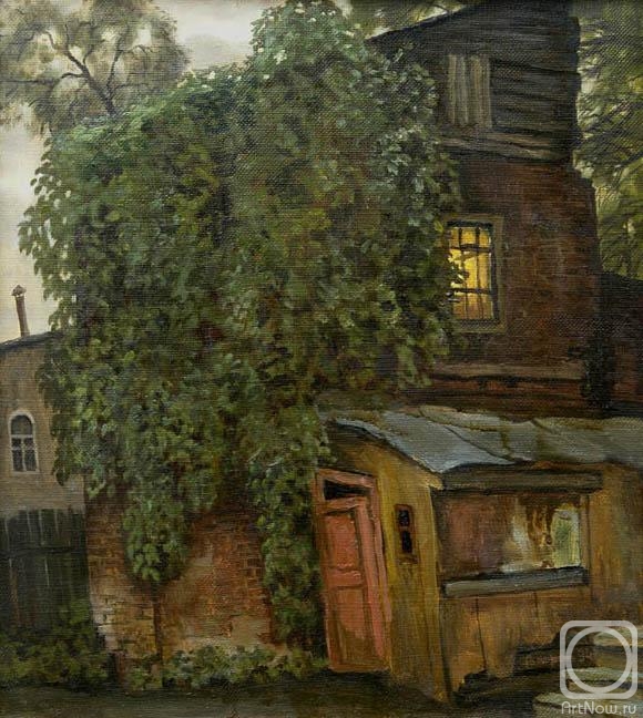 Paroshin Vladimir. A house covered by ivy