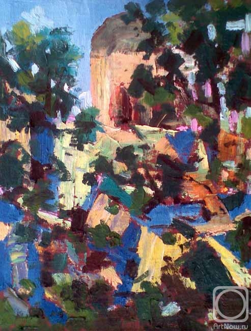 Картина маслом на холсте. Кнэхт Александр. Древности ценности