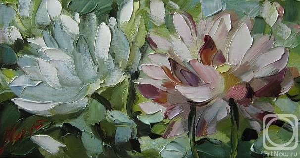 Картина маслом на холсте. Шуберт Альбина. Лотос