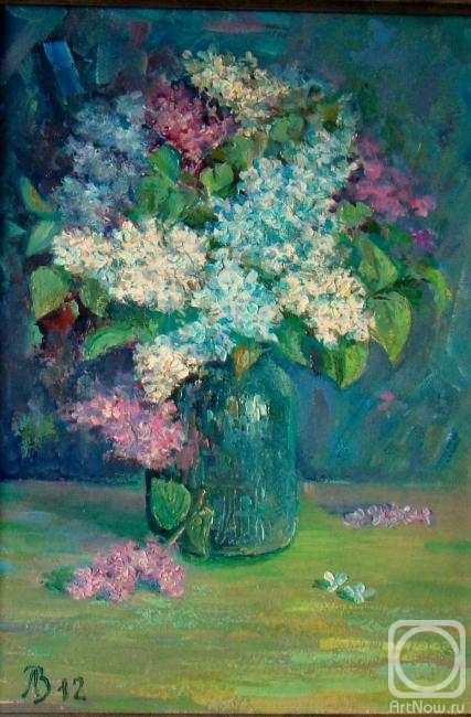 Lukashov Vladimir. Spring still life with lilac
