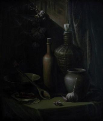 In a dark room. Vasil (Smirnova) Irina