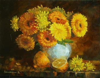 Yellow bouquet with oranges