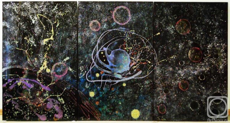 Stolyarov Vadim. Triptych. Birth of Planets