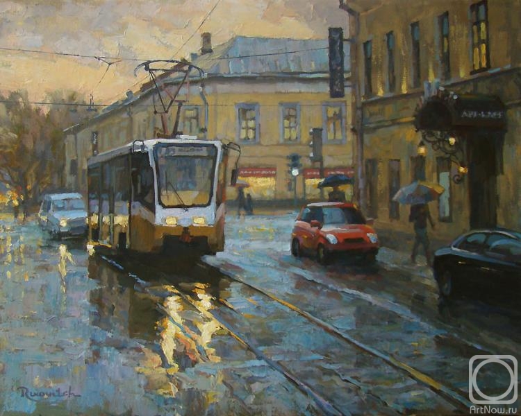 Volkov Sergey. The Moscow tram at Pokrovsk gate