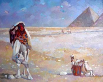 Near the pyramids