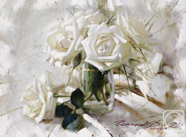 Гаппасов Рамиль. Натюрморт с белыми розами