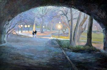Romantic evening (New York central park). Berezina Elena