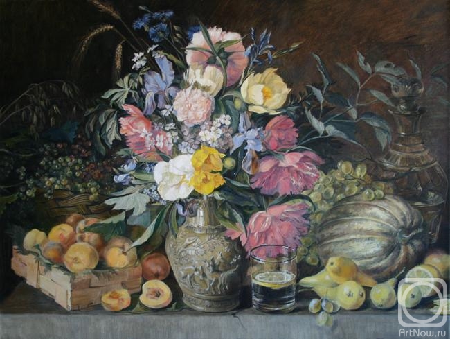 Preobrazhenskaya Marina. Flowers and fruits. I.F.Khrutsky (copy)