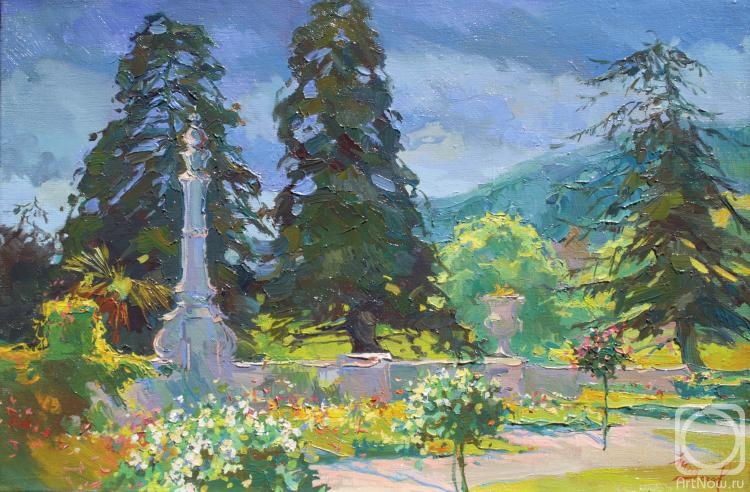 Картина маслом на холсте. Миргород Игорь. Прогулка императора