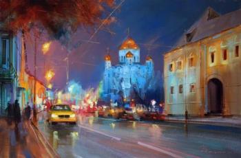 The lights of Prechistenka street
