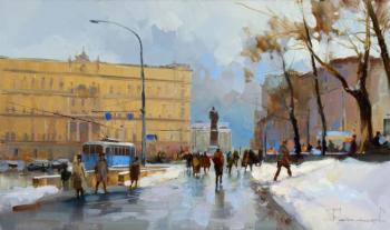 Square, Moscow (Lubyanka). The Age of the past. Shalaev Alexey