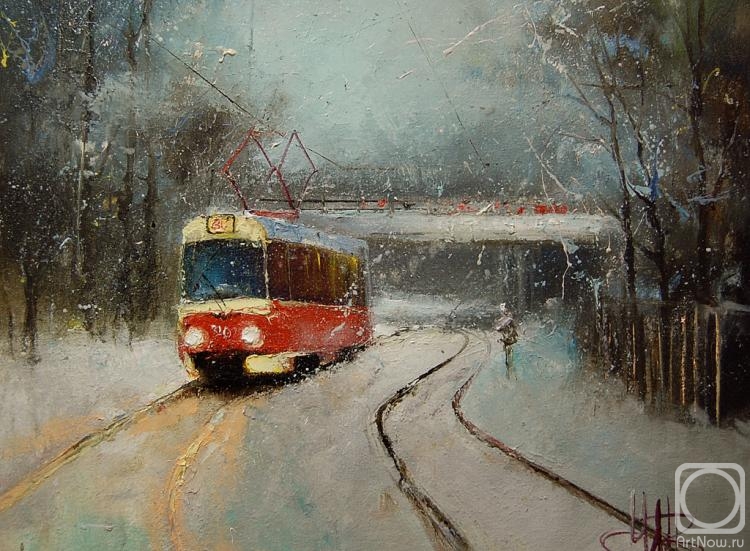 Medvedev Igor. Winter tram