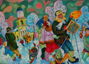 Plein air in Murino for Christmas. Tschernjavski Michail