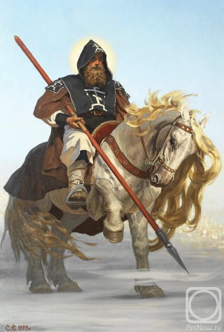 Efoshkin Sergey. Before the battle. Warrior-schemamonk Alexander Peresvet