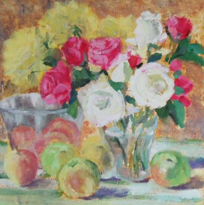 Голубцова Надежда Ивановна. Натюрморт с яблоками Голубцова Надежда Ивановна. Натюрморт с яблоками