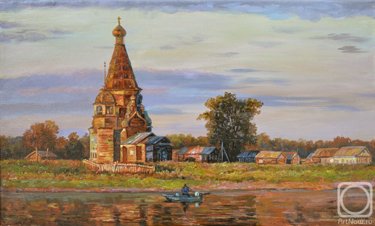 Panov Eduard. Church by the river