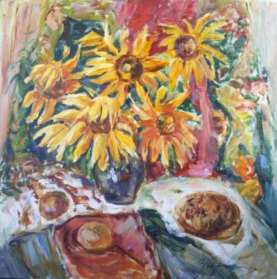 Sunflowers and bread. Zvereva Tatiana