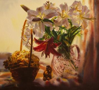 Lilies, Netsuke and Dry Roses. Rodzin Dmitry