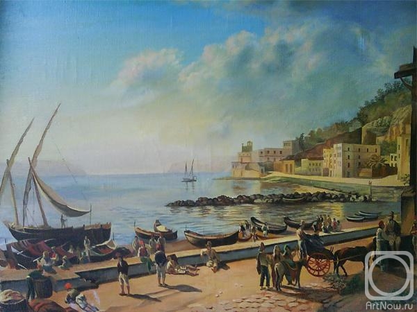 Plutalov Alexsander. Margelino Embankment (copy from the painting by S. Shchedrin)