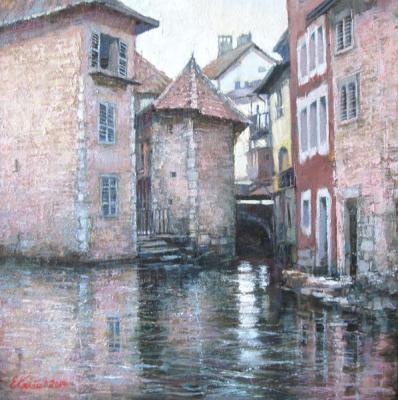 The Old Town. Annecy (right side of the diptych)