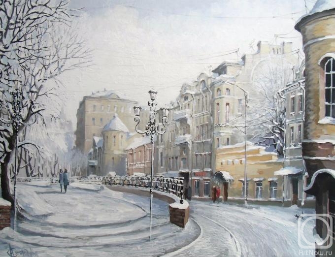 Starodubov Alexander. Yauzsky Boulevard in winter