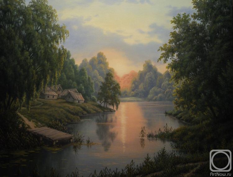 Картина маслом на холсте. Воронкин Сергей. Сны из детства. Дальний хутор