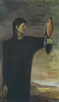 A man with a Bird. Parshin Sergey