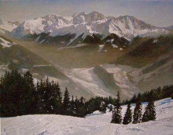 Winter day in the Alps, Verbier. Egorov Viktor