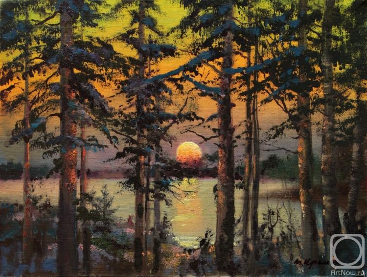 Kremer Mark. Sunset on the lake